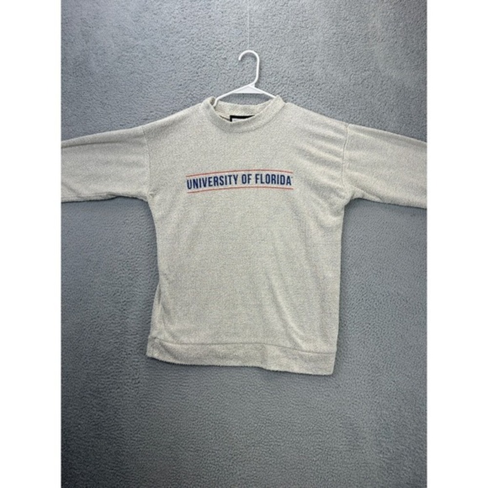 Woolly Threads Sweater Men Medium Grey University Of Florida Pullover Sweatshirt